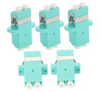 PEPLAYTAL 5 pièces Adaptateur Lc à Lc Femelle Duplex pour Coupleur Connecteur Réutilisable Perte pour Réseaux et Lan