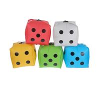 PEPLAYTAL 5 pièces Lot de Ballons Cube Aluminium Décoratifs Réutilisables pour Fête Anniversaire Soirée Jeux Couleurs Rouge Jaune Bleu Vert et Blanc