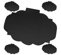 PEPLAYTAL 5 pièces Lot de Étiquettes Panier à Clipser Noir Tableau Noir Effaçable pour Affichage de Prix et Messages Accessoires Rangement Maison Polyvalents