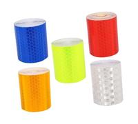 PEPLAYTAL 5 rouleaux Ruban Adhésif Réfléchissant Multi-usage Bande Adhésive et Pratique pour Sécurité Voiture et Signalisation Extérieure
