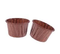 PEPLAYTAL 50 pièces Caissettes à Cupcakes Papier Résistant Chaleur Moules à Gâteaux Décoratifs pour Fête Anniversaire et Mariage Tasses à Gâteau Papier avec Bord Relevé Couleur Café