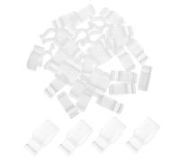 PEPLAYTAL 50 Pièces Clips Bouteille Pompe Cosmétique Plastique PP Verrouillage Étanche Compatible Têtes Pompe pour Flacons Lotion et Huile Démaquillante