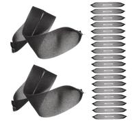 PEPLAYTAL 50 pièces Housses de Cintres Éponge Antidérapantes Protections Simples pour Cintres Accessoires Pratiques pour Vêtements à Suspendre Adaptées Maison et Boutiques Noir