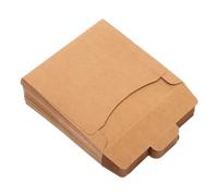 PEPLAYTAL 50Pièces Pochette Papier Rétro pour CD Lot de Enveloppes Carrées Carton Kraft Rangement et Protection pour CD et Cartes de Parfait pour et Occasions