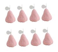 PEPLAYTAL 8 Pièces Bougie Parfumée Fraise Cire de Soja Décor Aromatique de Table Cadeau Danniversaire et Relaxation pour Maison et Bureau