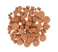 PEPLAYTAL 80 Pièces Lot de Bouchons Coniques Liège Naturel Variées Bouchons Réutilisables pour Bouteilles de Vin et Flacons Huiles Essentielles Étanchéité Fiable pour Bricolage et