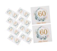 PEPLAYTAL 80 pièces Serviettes Jetables Eucalyptus Vertes Serviettes Papier à Thème Tropicales pour Anniversaire