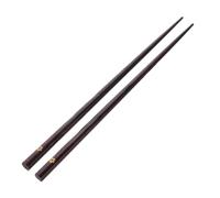 PEPLAYTAL Baguettes Longues Bois Antidérapantes pour Cuisine et Repas Motif Réutilisables pour Pho Dim Sum et Soupe Miso Adaptées à la Famille