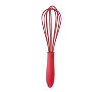 PEPLAYTAL Ballon Silicone avec Poignée Antidérapante Batteur à Œufs pour Émulsionner Lait Battre Crème et Mélanger Sauces Cuisine Rouge