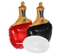 PEPLAYTAL Ballons Aluminium Raquette et Balle de Pong Décorations Légères pour Fête Anniversaire et Événements Tennis de Table