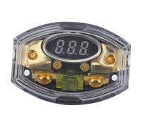 PEPLAYTAL Bloc de Distribution Alimentation pour Audio Auto avec Fusible Numérique Intégré Protection Surcharge et Support Fusible Étanche pour Batterie