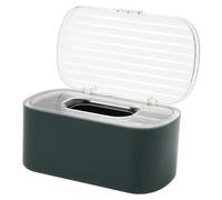 PEPLAYTAL Boîte à Mouchoirs de Bureau avec Joint Détanchéité à Ressort Intégré Rangement Poussière pour Serviettes Papier Boîte de Rangement Multifonction pour Maison et Bureau Vert Foncé