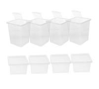 PEPLAYTAL Boîte à Reptiles Domestique Lot de 8 Cages Transparentes Conception à Couverture Ventilation Optimale pour Araignées et Serpents Accessoires pour Reptiles