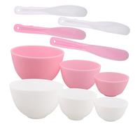 PEPLAYTAL Bol à Masque Silicone Mélangeur Pour Masques Faciaux Diy Avec Pinceaux Spatule Tasse à Mesurer Outil De Mélange Pour Soins Visage