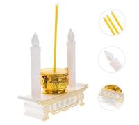 PEPLAYTAL Brûleur Électronique LED sans Flamme pour Lampe Veilleuse Décoration Bouddhiste Sécurisée pour Maison et Rituels
