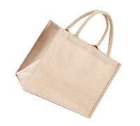 PEPLAYTAL Cabas Toile Jute Imperméable Robuste et Réutilisable Fourre Tout Portable pour Courses et Usage Dimensions Style Vintage avec Finition Laminée