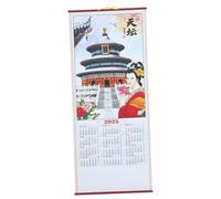 PEPLAYTAL Calendrier Mural Style Serpent Calendrier Familial Suspendu Planificateur Mural Facile à Accrocher et Multifonction pour Maison et Bureau