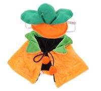 PEPLAYTAL Cape et Chapeau Halloween pour Animaux Costume Cosplay Citrouille Réversible Vêtements et Durables pour Chiens et Décoration Festive pour Photo et Fête
