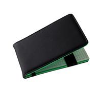 PEPLAYTAL Carnet de Score PU Noir avec Pochette Flip Enregistrement Professionnel des Scores Accessoire de Comptage Pratique pour Joueurs