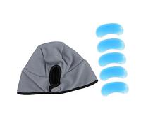 PEPLAYTAL Casquette en Glace Bonnet Rafraîchissant Réutilisable pour Maux de Tête S'Adapte aux Points de Pression pour Soulager Thérapie Froid pour Détente Profonde pour la Famille