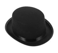 PEPLAYTAL Chapeau de magicien chapeau de casquettes de conjuration adorables casquettes de magicien gentleman adultes Chapeaux de déguisement chapeaux de nouveauté chiffon Noir