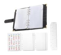 PEPLAYTAL Classeur Budget avec Pochettes Zippées Organiseur de Dépenses Polyvalent pour Reçus Cartes et Économies Carnet de Financière Au Design Marbre Rose