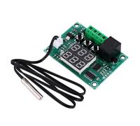 PEPLAYTAL Contrôleur de Température Numérique Dc avec Capteur Étanche Affichage Double Précis et Facile Module Thermostat pour Régulation Thermique