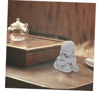 PEPLAYTAL Décoration Bouddha pour Aquarium Compacte Sculptée Statue de Moine Miniature pour Paysage sous-Marin et Méditation
