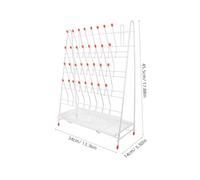 PEPLAYTAL Égouttoir de Laboratoire Compact à Emplacements Support Antidérapant pour Tubes Essai et Verrerie Séchage pour Bouteilles et Tubes Laboratoire