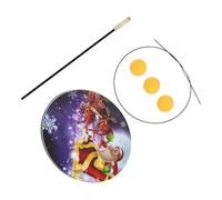 PEPLAYTAL Entraîneur Tennis de Table Extérieur et Intérieur Kit Tige Élastique Stable et Balles pour Entraînement et Coordination Eye-Hand