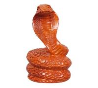 PEPLAYTAL Figurine Serpent Sculpté Main Statue Animale Réaliste de Décoration Feng Shui pour Bureau et Salon Symbole de Sagesse et Ornement Pratique pour an Chinois