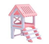 PEPLAYTAL Hamster Den Loft Toy Cabane en Bois pour Hamster Maison en Bois pour Hamster Nid en Bambou Couleur Aléatoire