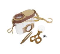 PEPLAYTAL Kit Observation Insectes pour Garçon Fille Boîte Loupe avec Pince Et Sangles Kit Éducatif pour Exploration Extérieur Et Découverte Nature