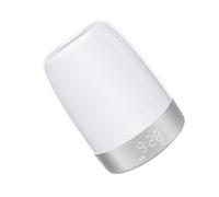 PEPLAYTAL Lampe de Chevet LED Réveil avec Minuterie Lumière Tactile Simulateur Aube Niveaux Luminosité Couleurs Ambiantes pour Chambre