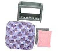 PEPLAYTAL Lit pour Petits Animaux Plastique Multifonction Lit Cage pour Hamster Lapin Cochon et Chinchilla Refuge Confortable et Amovible pour Sommeil et Jeu Couleur Couleur Aléatoire