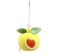 PEPLAYTAL Lit Suspendu Chaud pour Hamster et Petit Animal Maison Fruitière Douillette en Motif Cartoon Nid de Couchage Confortable Accessoire pour Cage Couleur Vive 1 Pièce