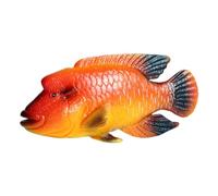PEPLAYTAL Modèle De Poisson Humphead Wrasse Plastique Décoratif pour Aquarium Jouet Éducatif Simulation Décor Animaux Plastique Objet De Collection