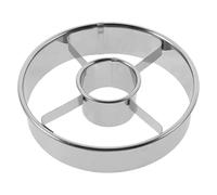 PEPLAYTAL Moule à Beignets Rond Acier Inoxydable Découpoir Pâtisserie Réutilisable Outil de Cuisson Léger pour Gâteau et Fondant pour DIY et Cuisson Maison
