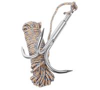 PEPLAYTAL Multi Fonction Crochet Tigre Volant Acier Inoxydable Crochet Griffe de Survie Extérieur Résistant à Lusure avec Anneau pour Escalade et Aventure Couleur Aléatoire