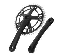 PEPLAYTAL Pédalier Alliage Robuste Chaîne Optimisée Compatible VTT Pliant et Single Speed Installation Facile pour Cyclisme Route et Montagne