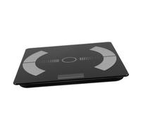 PEPLAYTAL Pèse-personne Numérique Maison Verre Robuste Noir USB Rechargeable Compact Portable Précision Fiable pour Salle de Bain et Voyage