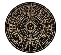 PEPLAYTAL Planche de Divination avec Gravés Tableau Pendule pour Radiesthésie et Décoration Tarot Accessoire Spirituel Adapté et Communication Ésotérique