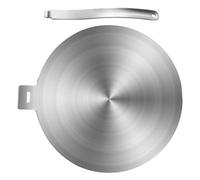 PEPLAYTAL Plaque De Conduction En Acier Inoxydable 30 Cm Adaptateur À Induction Compatible Gaz Et ÉLectrique Pour Cuisine Efficace Et DéCongéLation Rapide