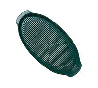 PEPLAYTAL Plat à Gratin Céramique Ovale avec Poignées Ergonomiques Chaleur Facile à Nettoyer pour Cuisson Au Four et Micro Ondes Petit Modèle Vert Foncé