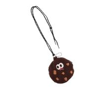 PEPLAYTAL Porte-Badge Créatif Forme De Cookie avec Poches Zippées Bandoulière Léger pour Monnaie Maquillage Et Petits Accessoires