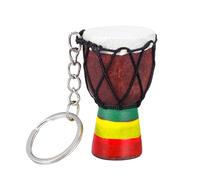 PEPLAYTAL Porte-clés Tambour Africain Décoratif Accessoire Léger et Pratique pour à Main ou à Dos Cadeau Anniversaire Instrument Musique Modèle Forme Tambour Ornement Suspendu