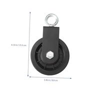 PEPLAYTAL Poulie de Musculation avec Support Acier U pour Système de Câble Fitness Roue Plastique Antivibration Accessoire de Levage Pratique et Silencieux pour Gym