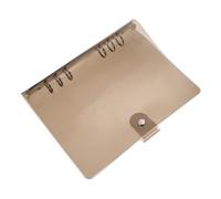 PEPLAYTAL Protège Cahier Portable Noir Couverture Plastique Inodore et Sécurisée Pochette Souple à Anneaux pour Carnet de Notes et Organiseur Protection pour Documents Quotidiens