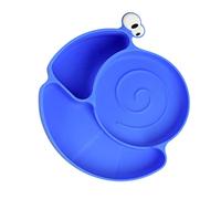 PEPLAYTAL Silicone Alimentaire avec Ventouse Escargot Vaisselle pour Assiette Dme Attrayante Compatible Micro Ondes Réfrigérateur