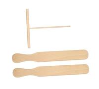 PEPLAYTAL Spatule Ustensiles Cuisine Ergonomiques pour Pancakes Omelettes Accessoire Cuisine Sain et Râteau Étaleur à Pâte Naturel